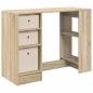 Preview: Schreibtisch Sonoma-Eiche 100 x 40 x 75 cm Holzwerkstoff