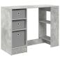 Preview: Schreibtisch Betongrau 100 x 40 x 75 cm Holzwerkstoff