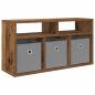 Preview: Lowboard mit Schubladen Altholz 72 x 22,5 x 38 cm