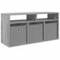 Preview: Lowboard mit Schubladen Graues Sonoma 87 x 27,5 x 43 cm