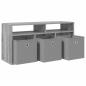 Preview: Lowboard mit Schubladen Graues Sonoma 87 x 27,5 x 43 cm