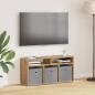 Preview: ARDEBO.de - Lowboard 87 x 27,5 x 43 cm Artisan-Eiche