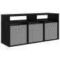 Preview: Lowboard mit Schubladen Schwarz Eichen-Optik 102 x 32 x 48,5 cm
