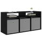 Preview: Lowboard mit Schubladen Schwarz Eichen-Optik 102 x 32 x 48,5 cm