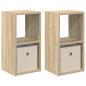 Preview: Nachttisch 2 stk. Sonoma-Eiche 25,5 x 22 x 49,5 cm