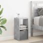 Preview: ARDEBO.de - Nachttisch Beton Grau 25,5 x 22 x 49,5 cm Holzwerkstoff