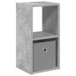 Preview: Nachttisch Beton Grau 25,5 x 22 x 49,5 cm Holzwerkstoff