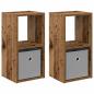 Preview: Nachttisch 2 stk. Altholz 25,5 x 22 x 49,5 cm Holzwerkstoff