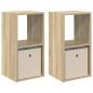 Preview: Nachttisch 2 stk. Sonoma-Eiche 30,5 x 27 x 59,5 cm