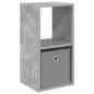 Preview: Nachttisch Beton Grau 30,5 x 27 x 59,5 cm Holzwerkstoff