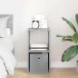 Preview: Nachttisch Beton Grau 30,5 x 27 x 59,5 cm Holzwerkstoff