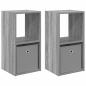 Preview: Nachttisch 2 stk. Graues Sonoma 30,5 x 27 x 59,5 cm