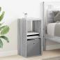 Preview: Nachttisch 2 stk. Graues Sonoma 30,5 x 27 x 59,5 cm