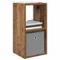 Preview: Nachttisch 2 stk. Altholz 30,5 x 27 x 59,5 cm Holzwerkstoff