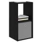 Preview: Nachttisch 2 stk. Schwarz Eichen-Optik 35 x 32 x 68,5 cm
