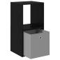Preview: Nachttisch 2 stk. Schwarz Eichen-Optik 35 x 32 x 68,5 cm