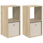 Preview: Nachttisch 2 stk. Sonoma-Eiche 35 x 32 x 68,5 cm Holzwerkstoff