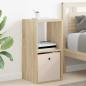 Preview: Nachttisch 2 stk. Sonoma-Eiche 35 x 32 x 68,5 cm Holzwerkstoff
