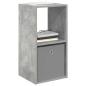 Preview: Nachttisch Beton Grau 35 x 32 x 68,5 cm Holzwerkstoff