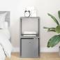 Preview: Nachttisch Beton Grau 35 x 32 x 68,5 cm Holzwerkstoff