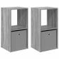 Preview: Nachttisch 2 stk. Graues Sonoma 35 x 32 x 68,5 cm Holzwerkstoff