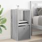 Preview: Nachttisch 2 stk. Graues Sonoma 35 x 32 x 68,5 cm Holzwerkstoff