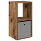 Preview: Nachttisch Altholz 35 x 32 x 68,5 cm Holzwerkstoff