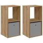 Preview: Nachttisch 2 stk. Artisan-Eiche 35 x 32 x 68,5 cm Holzwerkstoff