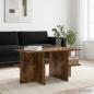 Preview: Couchtisch Geräucherte Eiche 87 x 50 x 45 cm Holzwerkstoff