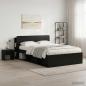 Preview: ARDEBO.de - Kopfteil Schrank Schwarz 135 x 18,5 x 80 cm Holzwerkstoff