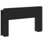 Preview: Kopfteil Schrank Schwarz 135 x 18,5 x 80 cm Holzwerkstoff