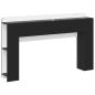 Preview: Kopfteil Schrank Schwarz 135 x 18,5 x 80 cm Holzwerkstoff