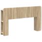Preview: Kopfteil Schrank mit Speicher Sonoma Holzwerkstoff