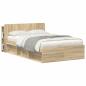 Preview: Kopfteil Schrank mit Speicher Sonoma Holzwerkstoff