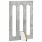 Preview: Faltbarer Haustierzaun 4 stk. Betongrau 201 x 38 x 70 cm