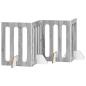 Preview: Faltbarer Haustierzaun 4 stk. Sonoma-Grau 201 x 38 x 70 cm