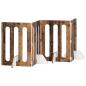 Preview: Faltbarer Haustierzaun 4 stk. Eichenholz 201 x 38 x 70 cm