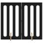 Preview: Faltbarer Haustierzaun 2 Stk. Schwarze Eiche 100,5 x 38 x 90 cm