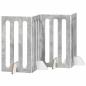 Preview: Faltbarer Haustierzaun 4 stk. Betongrau 201 x 38 x 90 cm