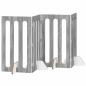 Preview: Faltbarer Haustierzaun 4 stk. Sonoma-Grau 201 x 38 x 90 cm