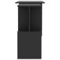 Preview: Eckschreibtisch Grau 200x50x76 cm Holzwerkstoff