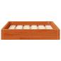 Preview: Hundebett Wachsbraun 51,5 x 44 x 9 cm Massivholz Kiefer