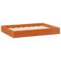 Preview: Hundebett Wachsbraun 72 x 54 x 9 cm Massivholz Kiefer