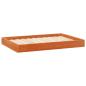 Preview: Hundebett Wachsbraun 92 x 64 x 9 cm Massivholz Kiefer