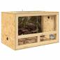 Preview: Terrarium Braun 80 x 50 x 50 cm OSB