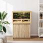 Preview: Terrarium Braun 80 x 50 x 50 cm OSB