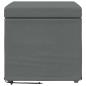 Preview: Hocker Dunkelgrau 41 x 41 x 40 cm Stoff und Pressholz