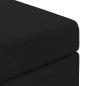 Preview: Hocker Schwarz 41 x 41 x 40 cm Stoff und Pressholz