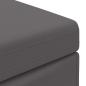 Preview: Hocker Grau 41 x 41 x 40 cm Kunstleder und Engineering Holz
