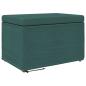 Preview: Hocker Dunkelgrün 61 x 41 x 40 cm Stoff und Pressholz